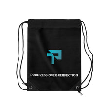 Load image into Gallery viewer, Drawstring Bag Progress Over Perfection
