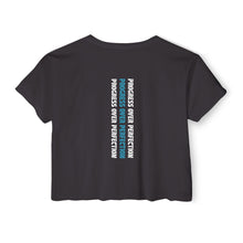 Load image into Gallery viewer, Women&#39;s Festival Crop Top | Progress Over Perfection
