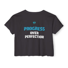 Load image into Gallery viewer, Women&#39;s Festival Crop Top | Progress Over Perfection
