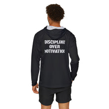 Load image into Gallery viewer, Men&#39;s Sports Warmup Hoodie (AOP) | Discipline Over Motivation
