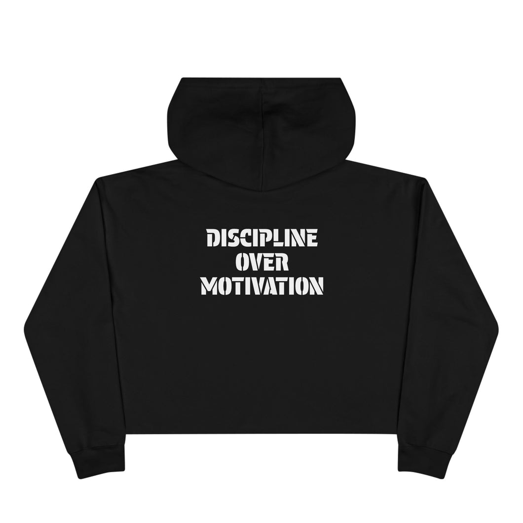 Crop Hoodie | Discipline Over Motivation