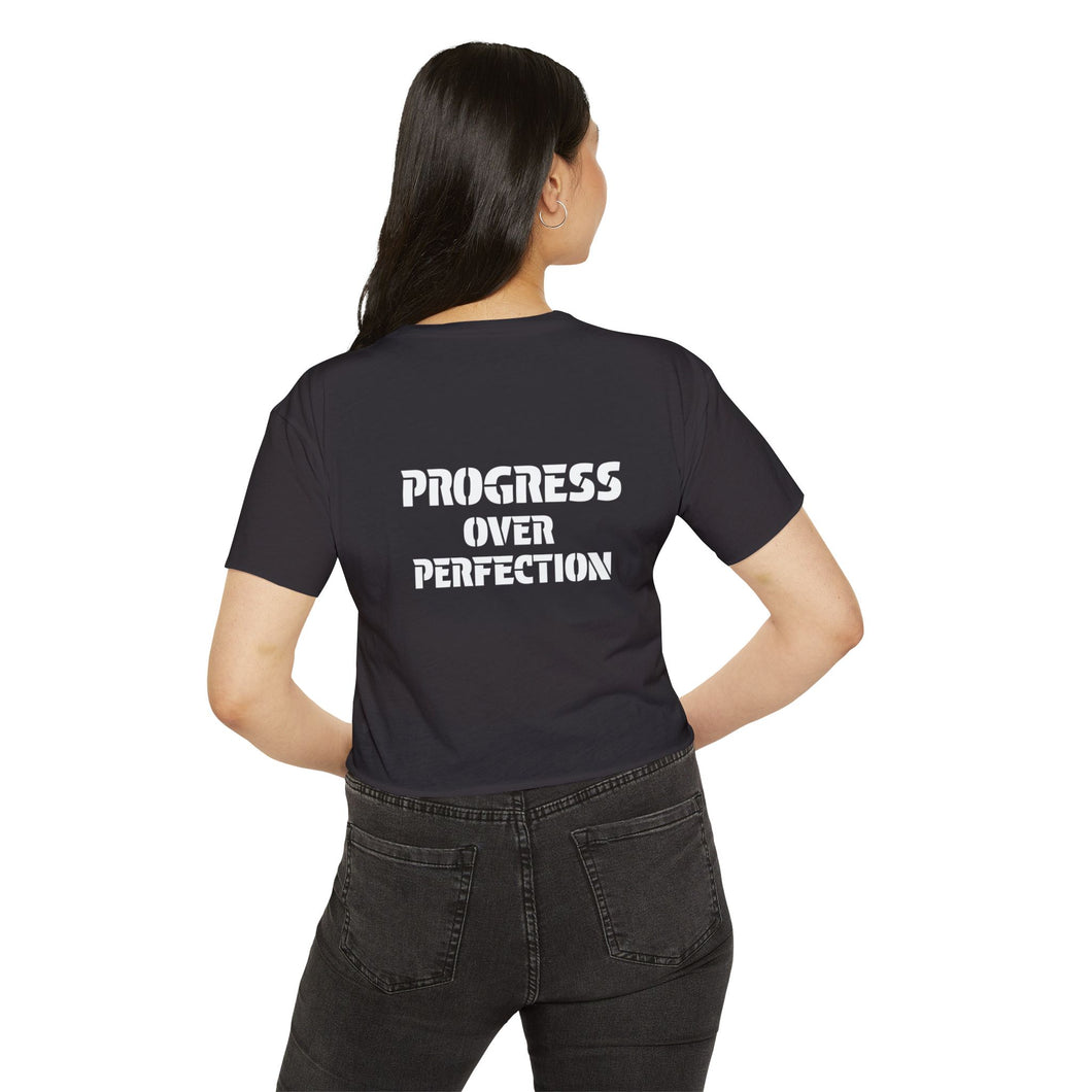Women's Festival Crop Top | Progress Over Perfection