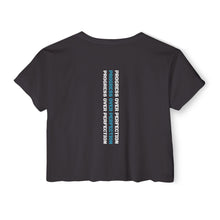 Load image into Gallery viewer, Women&#39;s Festival Crop Top | Progress Over Perfection
