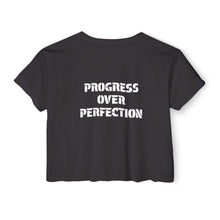 Load image into Gallery viewer, Women&#39;s Festival Crop Top | Progress Over Perfection
