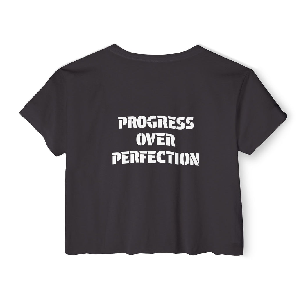 Women's Festival Crop Top | Progress Over Perfection