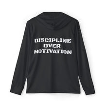 Load image into Gallery viewer, Men&#39;s Sports Warmup Hoodie (AOP) | Discipline Over Motivation
