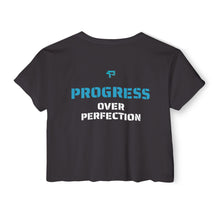 Load image into Gallery viewer, Women&#39;s Festival Crop Top | Progress Over Perfection
