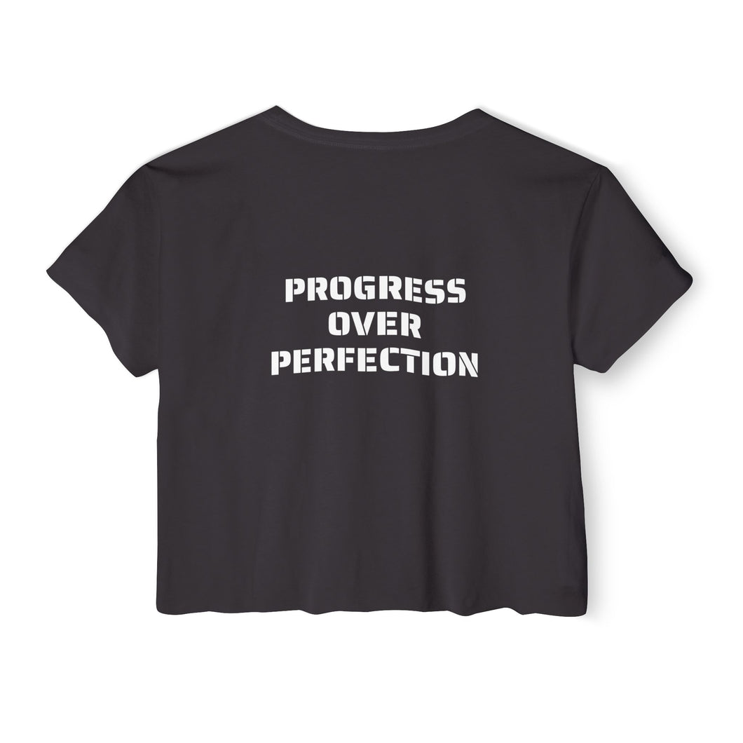 Women's Festival Crop Top | Progress Over Perfection
