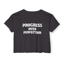 Load image into Gallery viewer, Women&#39;s Festival Crop Top | Progress Over Perfection
